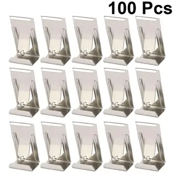 

100PCS/Set Picture Photo Frame Clip Picture Hangers Picture Hanging Hooks for Picture Frame Hanging (Silver)