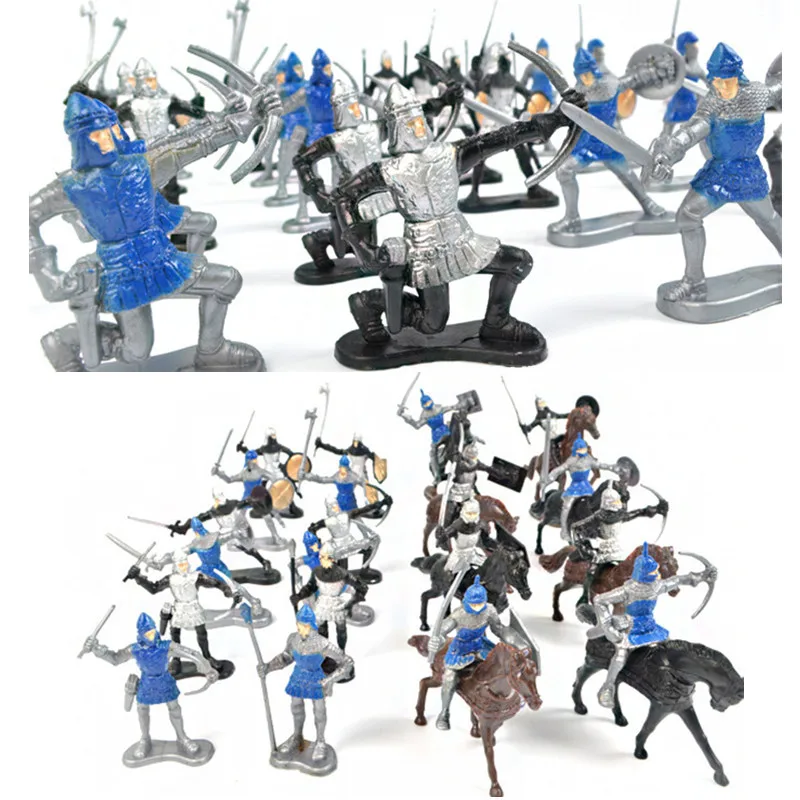 Mittelalterlichen Ritter Krieger Soldaten Figuren Spielzeug Kinder Spielzeug 
