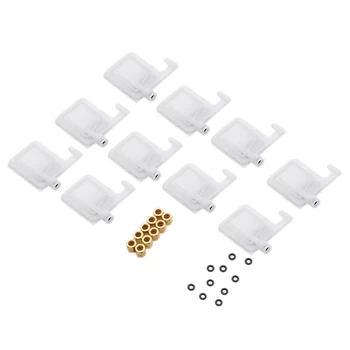 

10 Pcs Big Ink Filter Solvent Base for Mimaki Roland Mutoh for Epson DX4 DX5 Head Big Damper with Copper Screw Nuts O-Ring