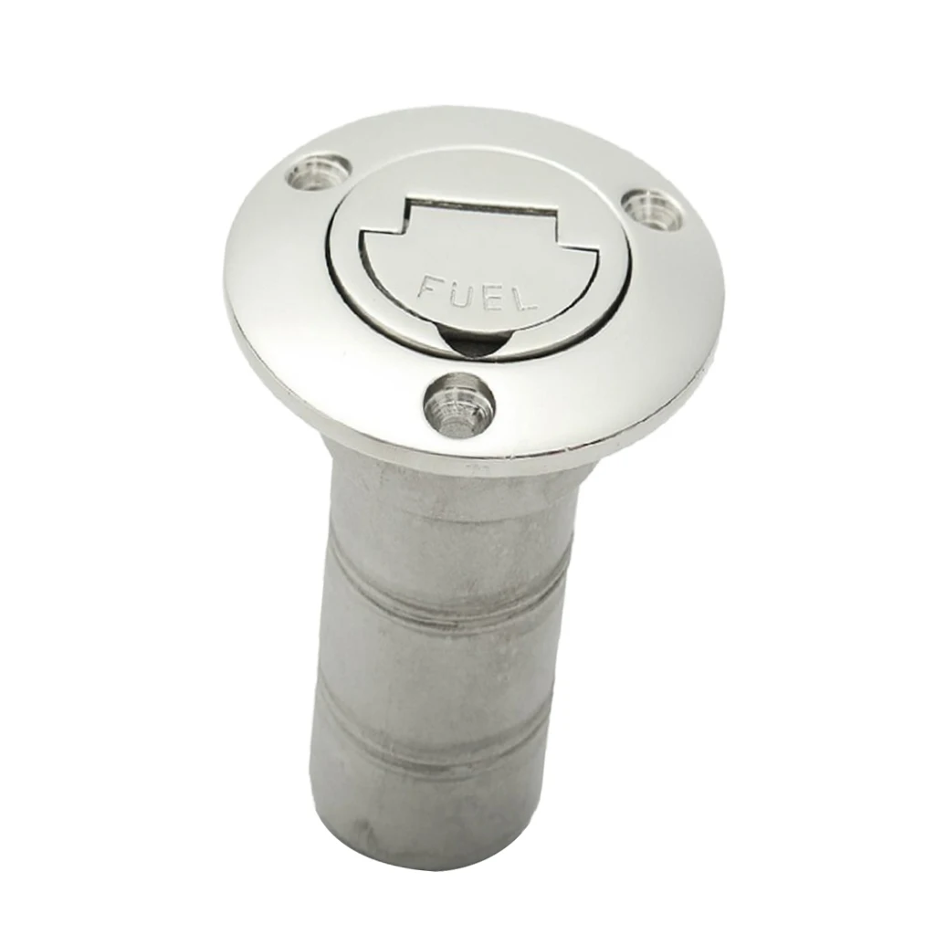 Boat Fuel Tank Deck Fill/Filler Cap Keyness - 1-1/2 inch Oil Marine 316 Stainless Steel Hardware for Yacht Caravan RV