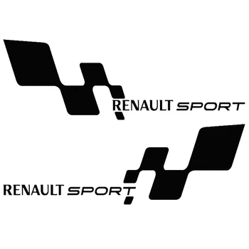 

2Pcs Anti-scratch Sport Decals Car Vinyl Body Reflective Stickers For Renault Megane 2 3 Duster Clio Accessories Car Styling