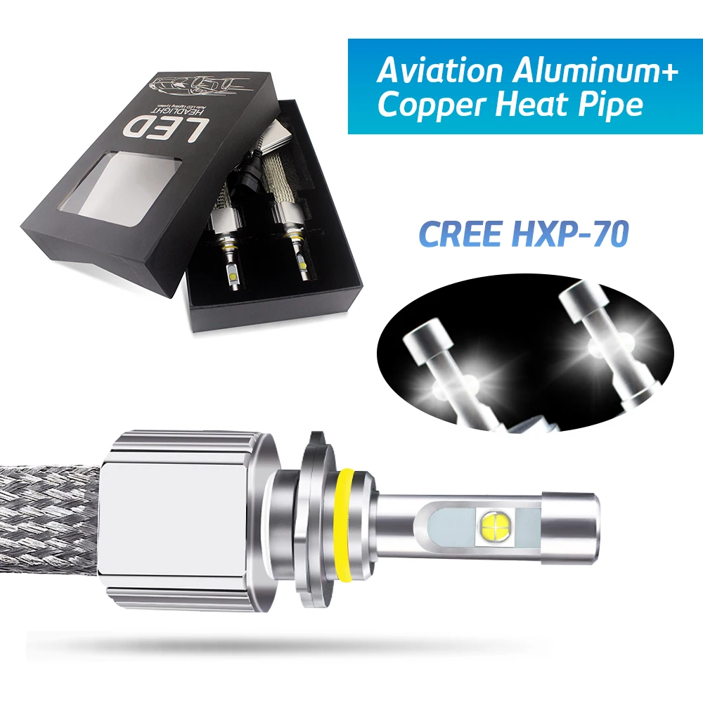 1 комплект H4 9003 HB2 110 Вт 13200lm для C ree XHP70 H13 9004 9007 автомобильных светодиодных фар
