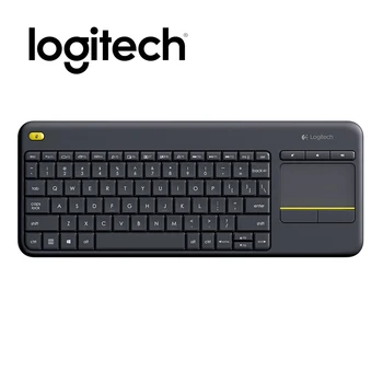 

Original Logitech K400 Plus Wireless Touch Keyboard With Touchpad 2.4Ghz Unifying Receiver Wireless Keypad For Android Smart TV