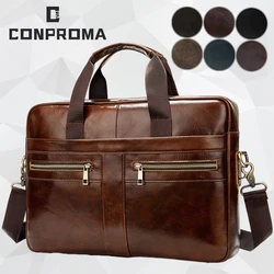 Bolsa para computador portátil bolsa 14 15.6 polegada de couro viagem negócios do único ombro dos homens maleta para lenovo ar pro caso