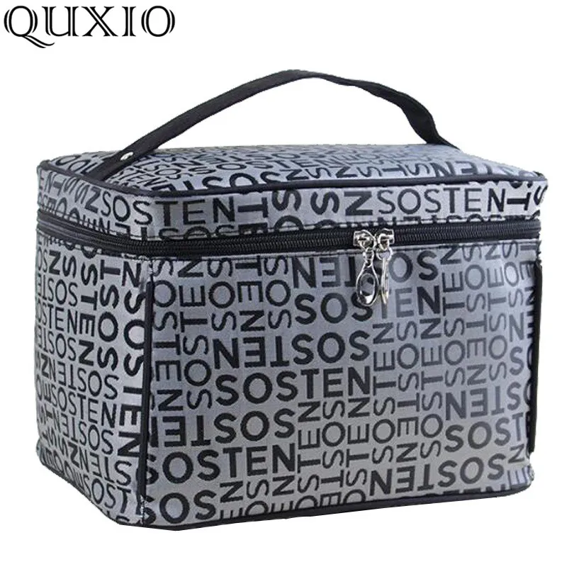 Extra Large Capacity Woman Cosmetic Bag Travel Toiletry Bag Letter Pattern Organizer Makeup Storage ZL100-D,makeup organizer,cosmetic bag,cosmetic storage bag,toiletry bag,makeup bag,cosmetic case,storage bag,product storage bag