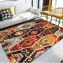 Винтажный Европейский деревянный ковер для гостиной, нескользящий противообрастающий ковер для спальни, гостиной, Фабричный ковер