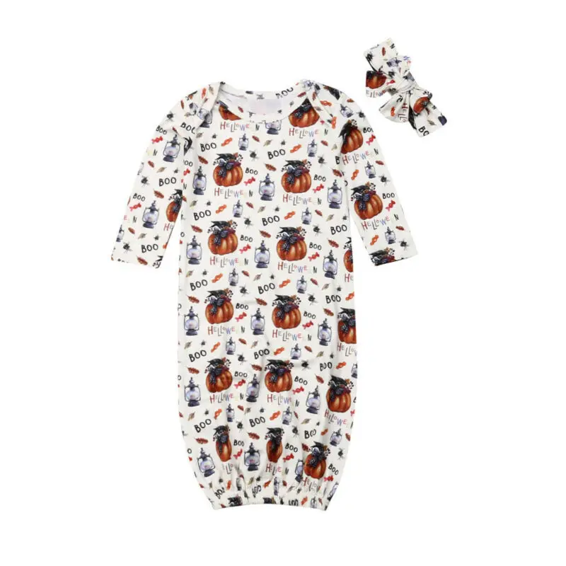 

Pudcoco 2Pcs Newborn Baby Pumpkin Swaddling Wrap Blanket Sleeping Bag Swaddle Halloween
