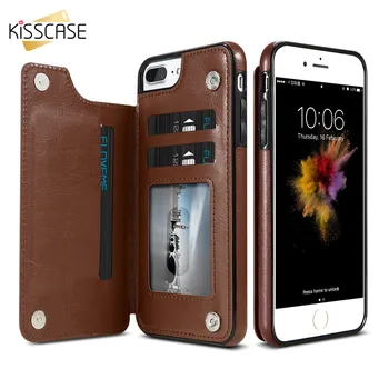 

KISSCASE Card Slot Leather Case for Samsung Note 10 Plus Wallet Cover For Samsung Galaxy A70 A50 A40 A10 A20 S8 S9 S10 Plus Case