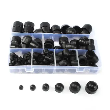 

145pcs Hex Bolt With Box Protective Combined Exposed Dome Nut Cover Caps Durable Screw Accessories Against Weather Assorted Size