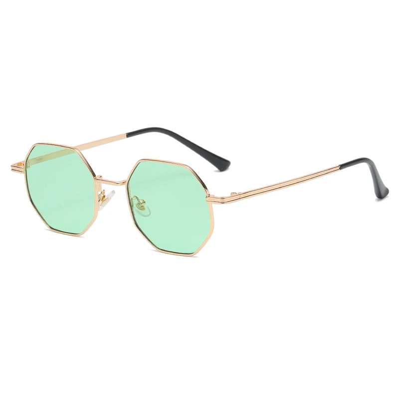 Polygon Metal Sunglasses Vintage Frame For Women Sunglasses Men Luxury Brand Design Sun Glasses Women Mirror Gafas De Sol Uv400 coach sunglasses Sunglasses