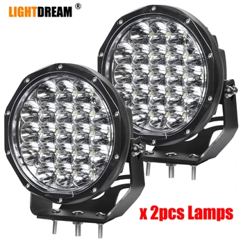 

2Pcs 7" LED Driving Lights 80w Round LED Off Road Light 7150lm Spot Beams For ATV UTV Golf Trucks Pickup Truck Bumper Headlamp