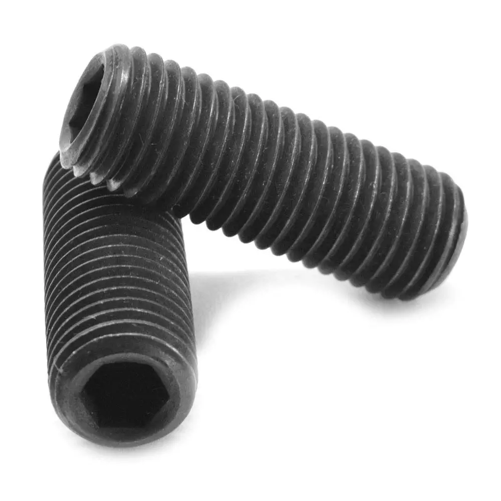 10-32 x 1/8" Fine Thread Socket Set Screw Cup Point Alloy Steel Black Oxide Pk 25