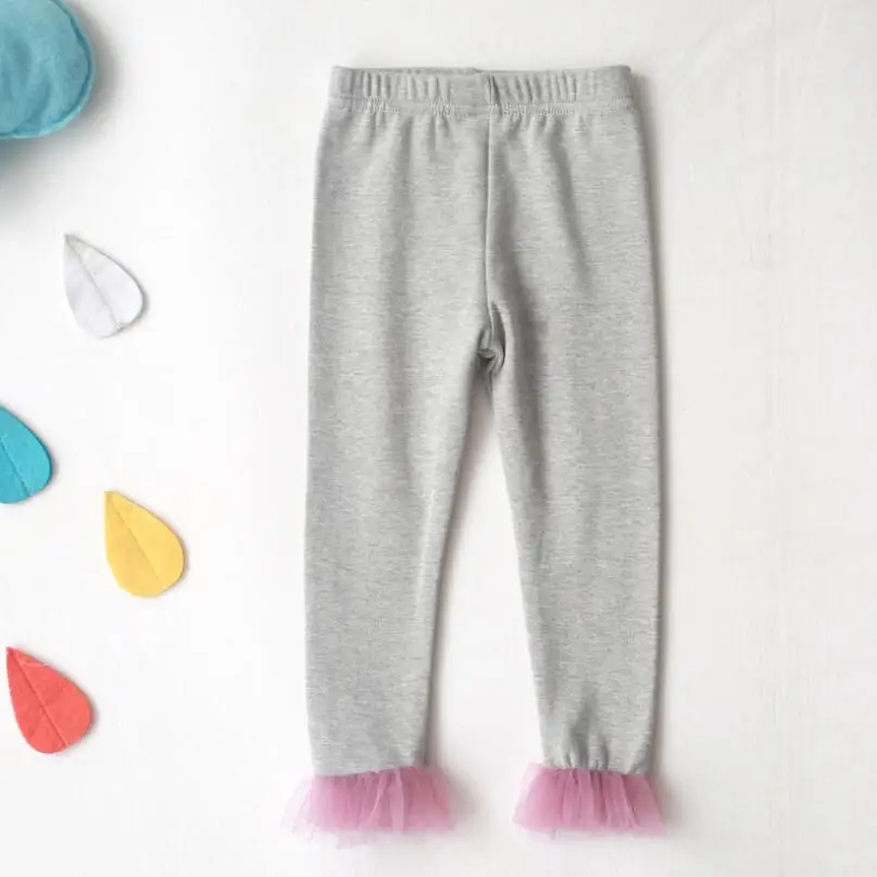 grey girls leggings Г., весенне-осенние леггинсы для девочек хлопковые детские брюки узкие брюки для детей узкие брюки Одежда для девочек Одежда для младенца - Цвет: grey girls leggings