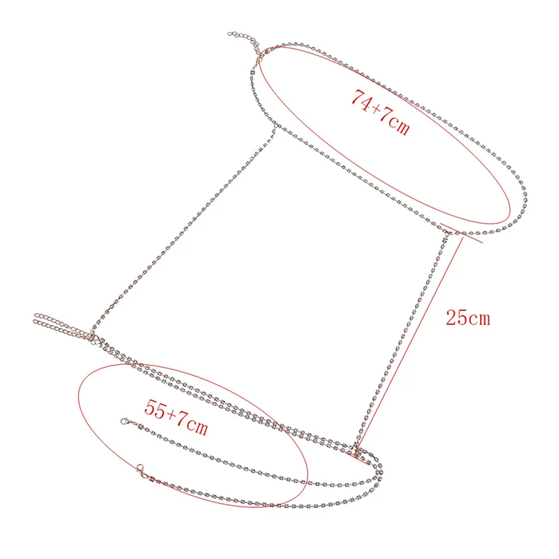 1 шт. Модные Новые Сексуальные женские хрустальные цепочки для талии живота ожерелье бикини на одну ногу ювелирные изделия