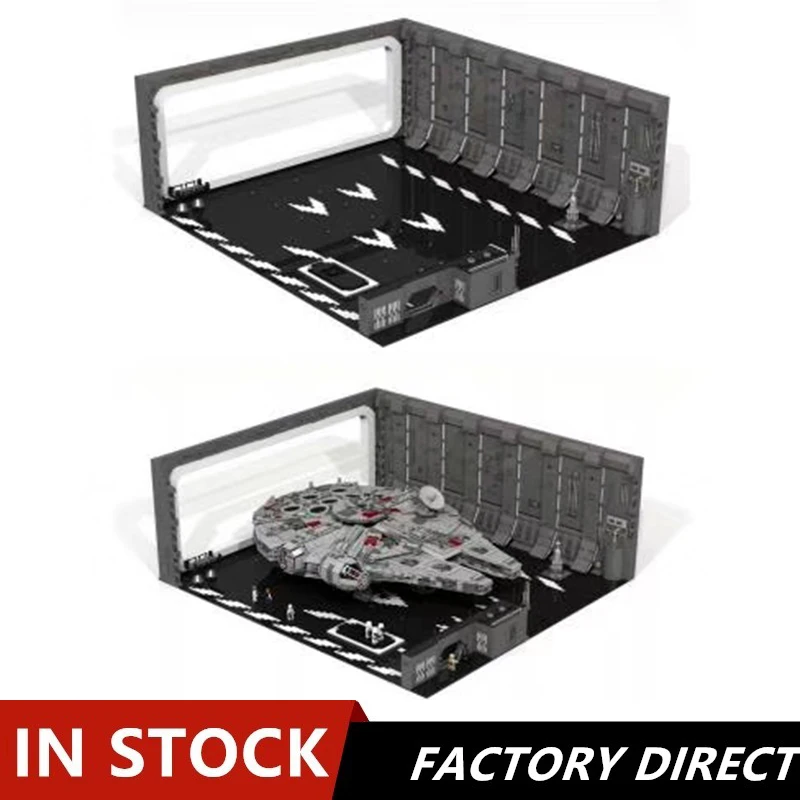 

Star 81085 War MOC Docking Bay 327 Hanger For Millennium 05132 Falcon Ultimate Collector's 75192 Model Birthday Gifts Blocks