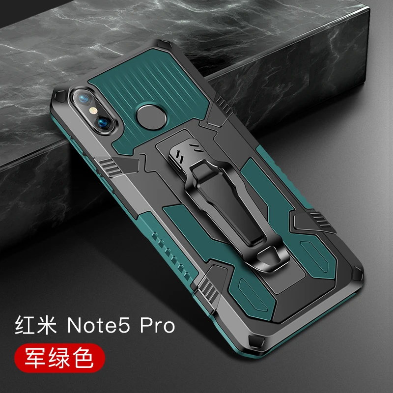 

Armor Case for Xiaomi Redmi Note 5 Pro Case Shockproof Belt Clip Holster Cover for Xiomi Redmi Note 5 PRO Note5 5pro Funda Coque