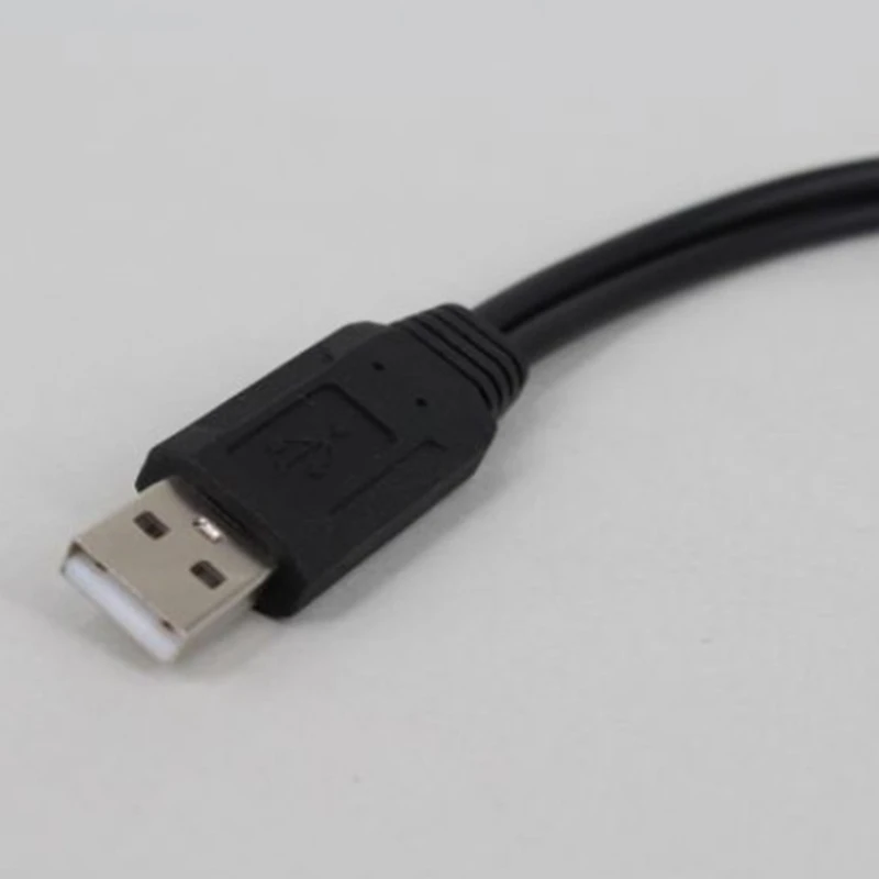 Двойной USB удлинитель A-Male на 2 A-Female Y адаптер питания кабеля сплиттер USB2.0 штекер на 2Dual USB гнездовой разъем Y сплиттер зарядное устройство