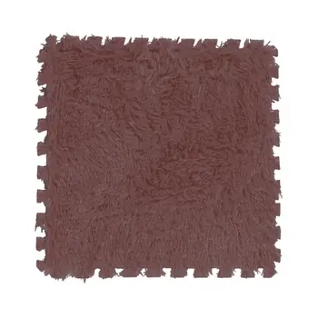 

1PCS 30CM EVA Foam DIY Puzzle Mat Long Hair Villi Shaggy Carpet Mat Plush Soft Area Rug Children Baby Play Mats