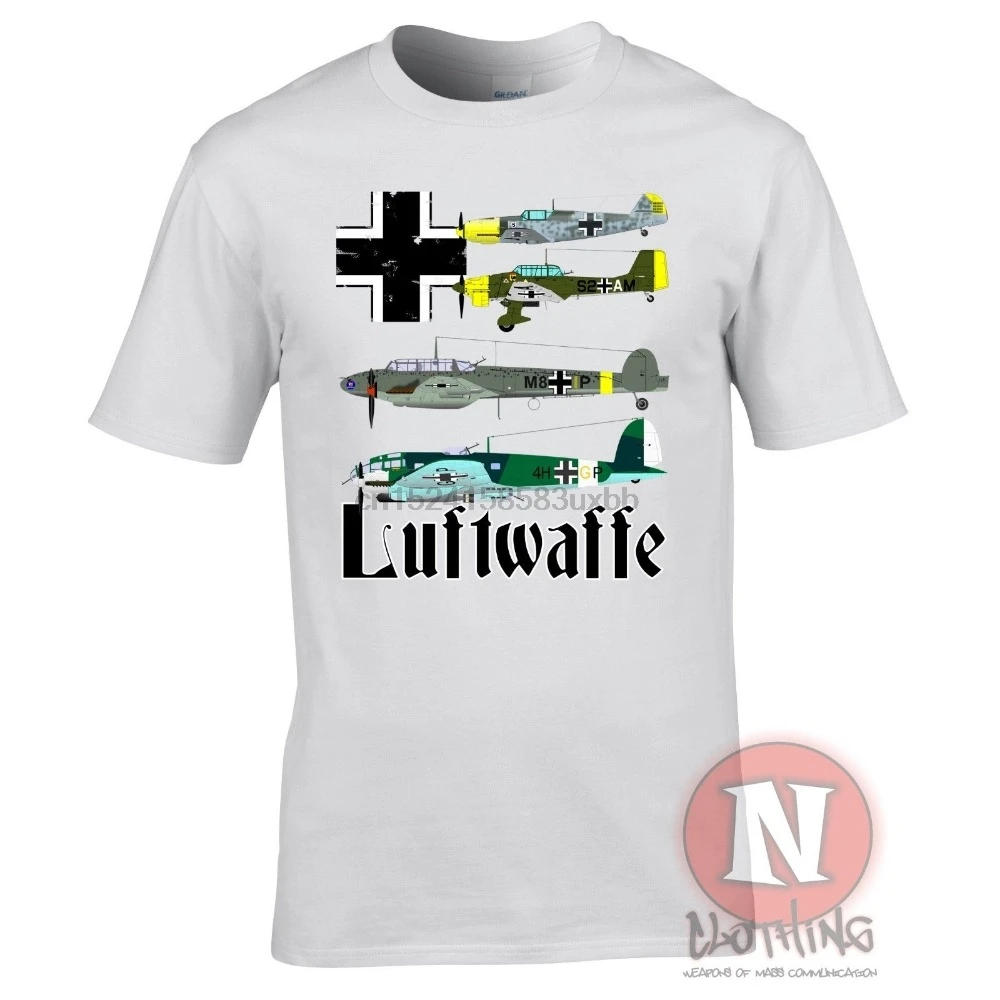 Новинка 2019 Футболка мужская футболка WW2 самолет мессершмитт Bf 109 Stuka Heinkel He 111 |