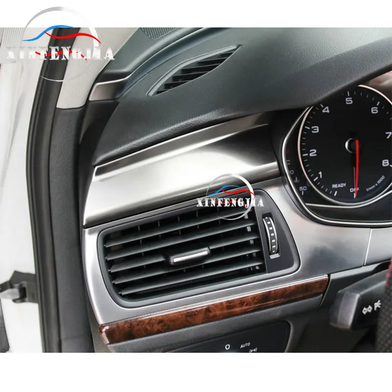 Для Audi A7 A6 C7 12-17 нержавеющая Центральная навигационная Панель рамка накладка