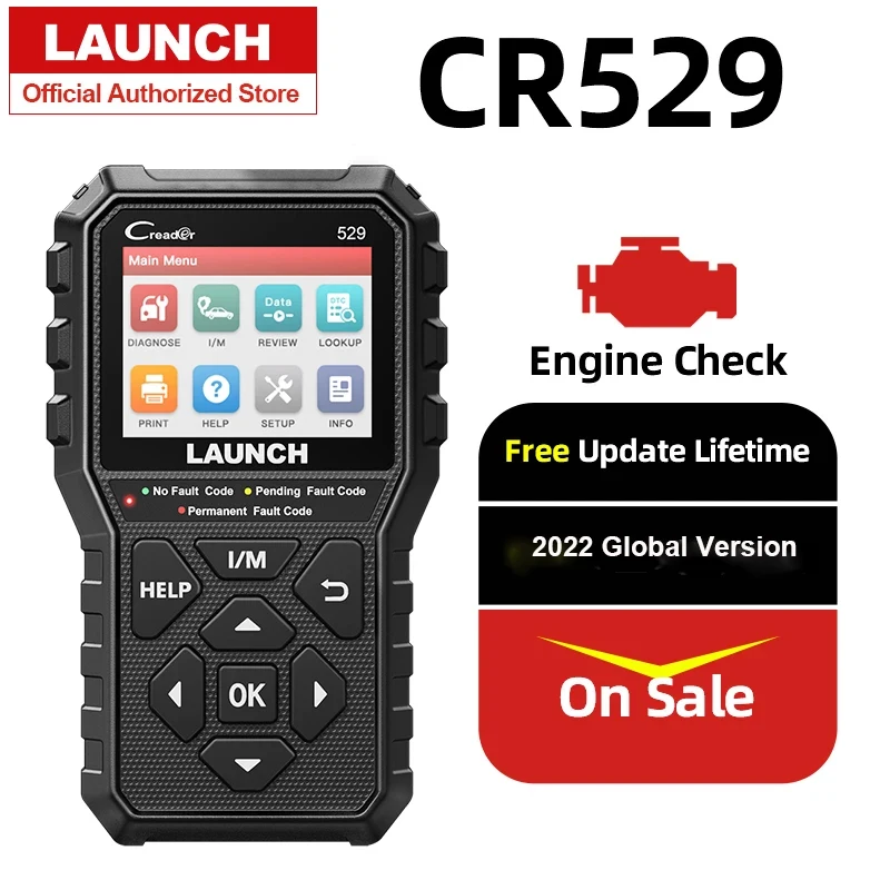 LAUNCH Creader 529 CR529 OBD считыватели кодов сканирующие Инструменты OBD2 сканер двигателя