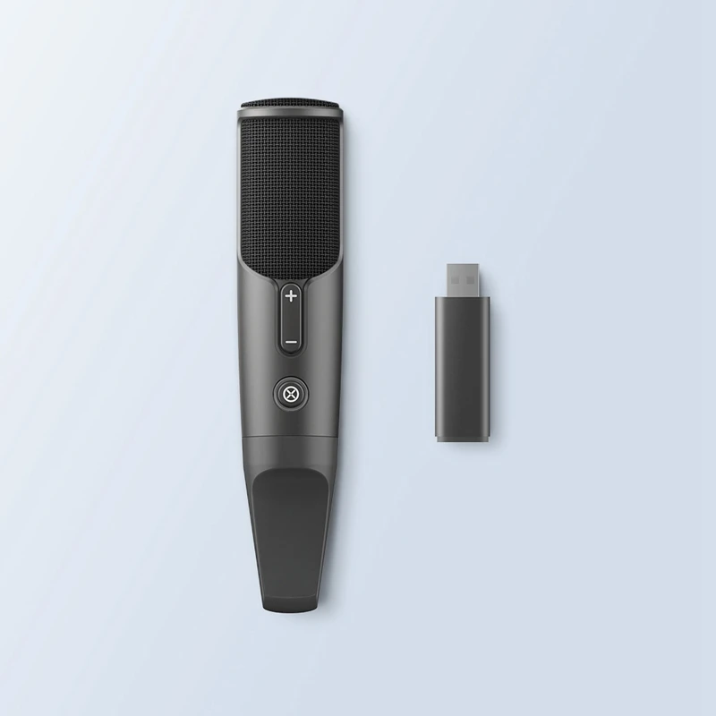 black Xiaomi JUNLIN беспроводной цифровой микрофон HD шумоподавление портативный в режиме реального времени ушной микрофон для Android IOS - Цвет: black