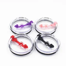 50 шт 30 унций eakproof многоразовая пластиковая чашка крышка теплоизоляция Уплотнение Крышка для 30 унций чайная чашка с крышкой чашка может вставить соломинку