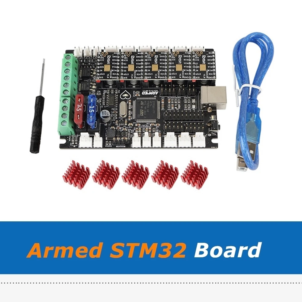 32bit Marlin2.0 вооруженных STM32 материнская плата+ 5 шт. TMC2208 драйверы для Prusa I3 MK3S MMU2s 3D-принтеры Запчасти