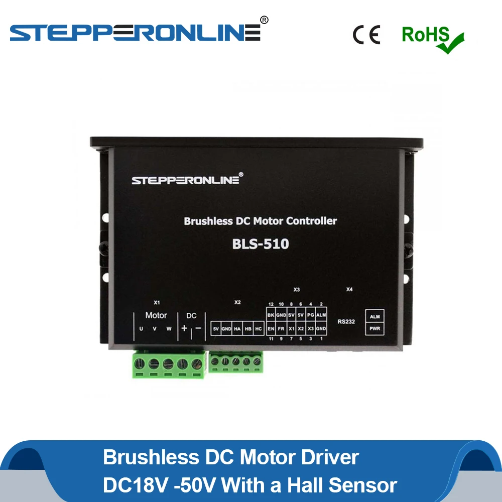 

Digital Brushless DC Motor Driver DC18V~50V 0-6000RPM Brushless Motor Controller