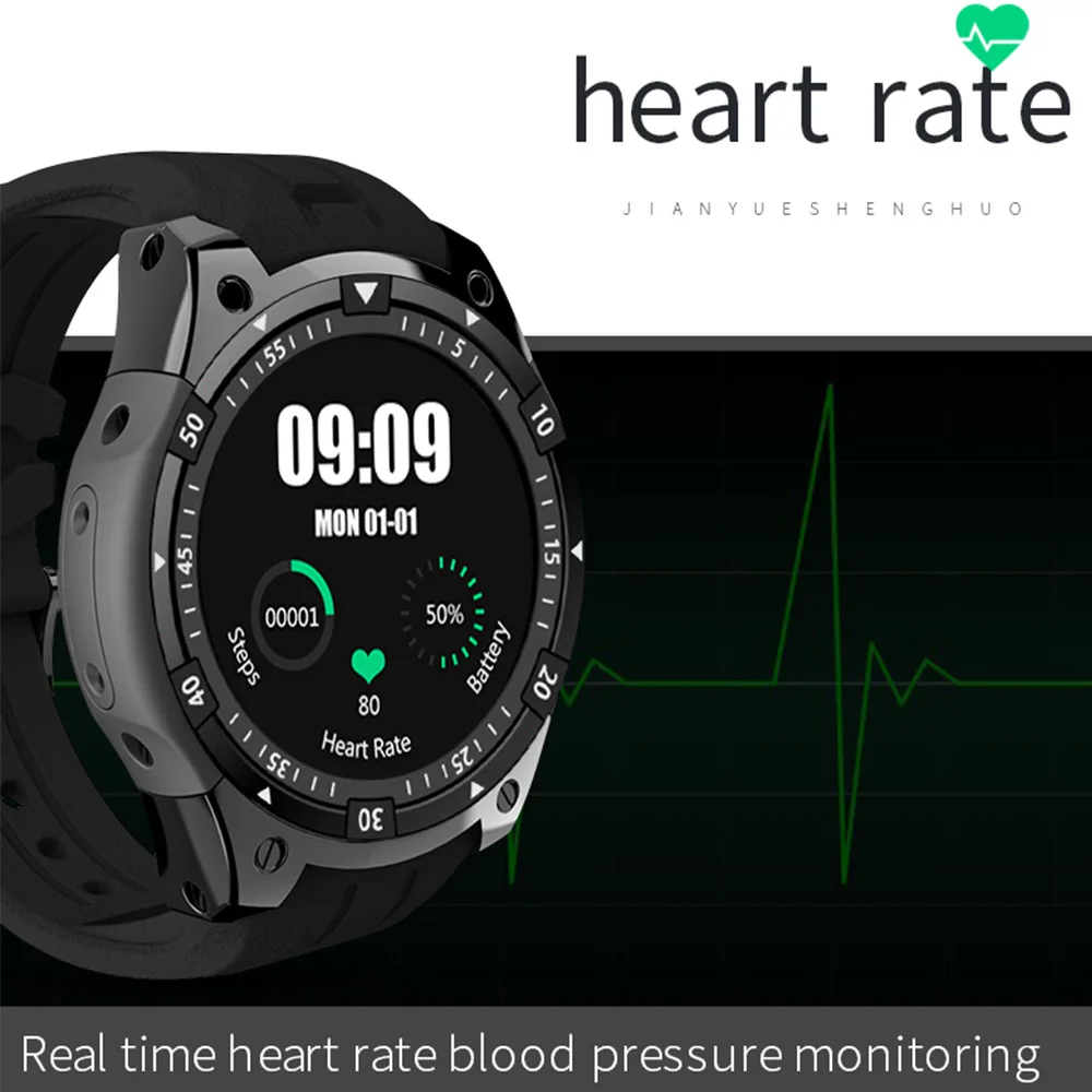  2020 Bluetooth Smart Watch Heart Rate Card Call IP67 Waterproof 3G WiFi GPS Android SmartWatch Men 