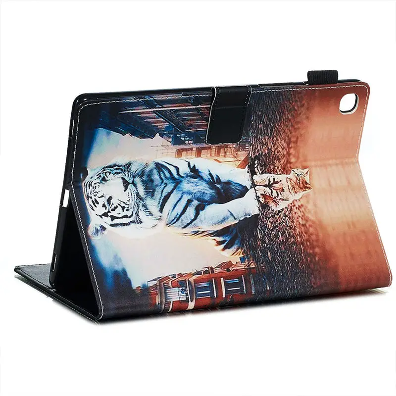 Чехол для Samsung Galaxy Tab S5e 10,5 T720 SM-T720 SM-T725 Smart Cover Funda планшет с животным узором стенд корпус Капа+ подарок
