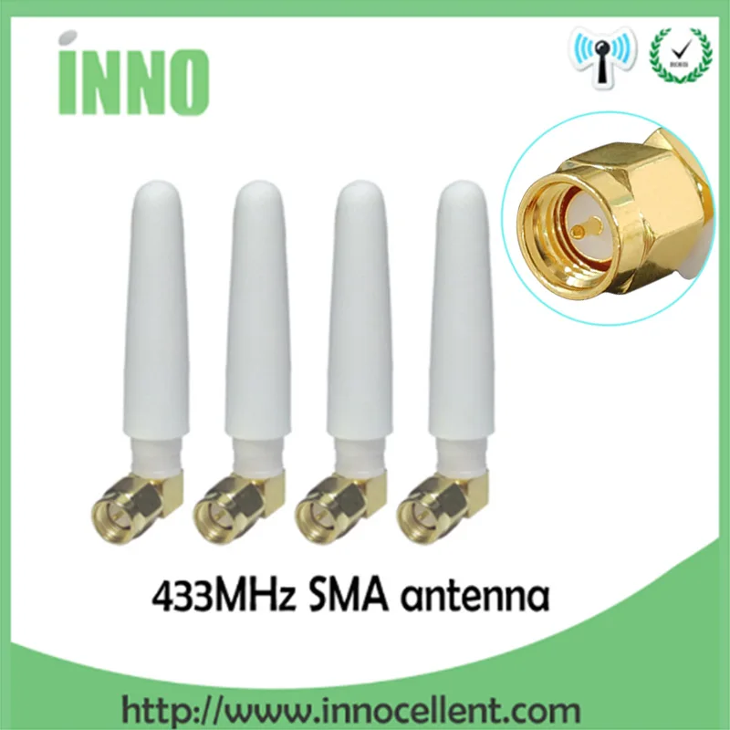 433MHz Antenna 2.5dBi SMA Male Connector 10pcs 433 mhz Small SizeAntena Directiona White Wireless Communication Lorawan Receiver | Мобильные