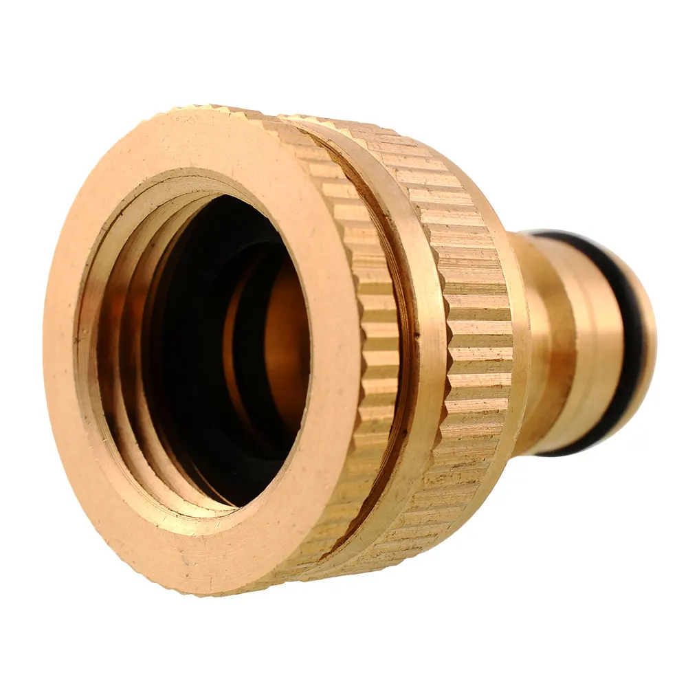 4Pcs Brass Threaded Water Pipe Tap Quick Connectors Adaptor Fitting Spray