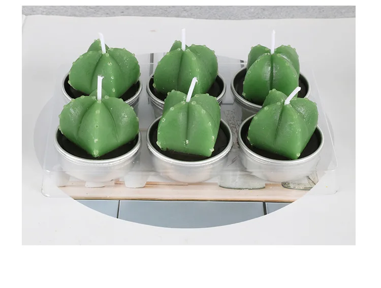 Romantic Creative Candles Party Confession Artistic Taper And Candle Smoke Free Cactus Succulent Candle Manufacturers Wholesale