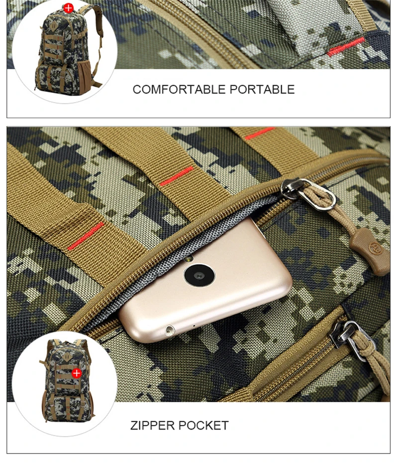 Camouflage Outdoor Military Backpack Men Sport Molle Army Tactical Bag Tourist Oxford Waterproof Hiking Camping Travel Backpacks