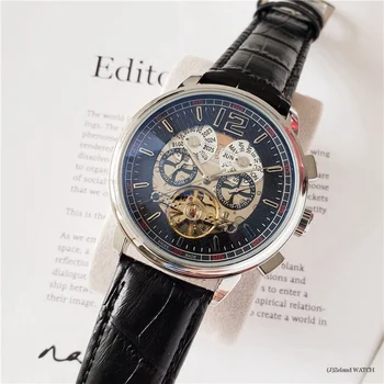 

Patek- Philippe- New Automatic Mechanical Men Watch Silver Blue Stainless Steel Transparent Sapphire Glass AAA Glide Watches 287