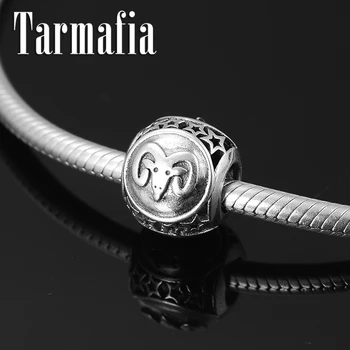 

Authentic 925 Sterling Silver Fine Charming 12 Constellation Aries Beads for Jewelry making Fit Original European Charm Bracelet