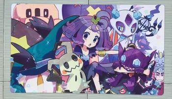 

Takara Tomy PTCG Accessories Pokemon Playmat Card Table Game Eevee Acerola Storage Bag Toys for Children