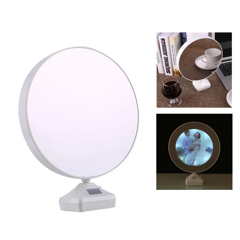 

Luminous Glowing Mirror Magical LED Photo Frame DC5V Multifunction White Home