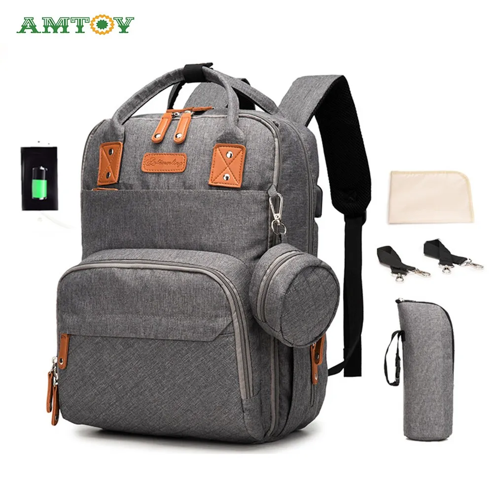 

New Baby Diaper Bag Waterproof Maternity Bag For Stroller Large Capacity Mummy Bags Multifunctional Nappy Travel Backpack