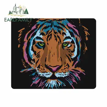 

EARLFAMILY 13cm x 10.7cm for Tiger Car Stickers and Decals Vinyl Bumper Decoration Personality Creative Sticker VAN Bumper