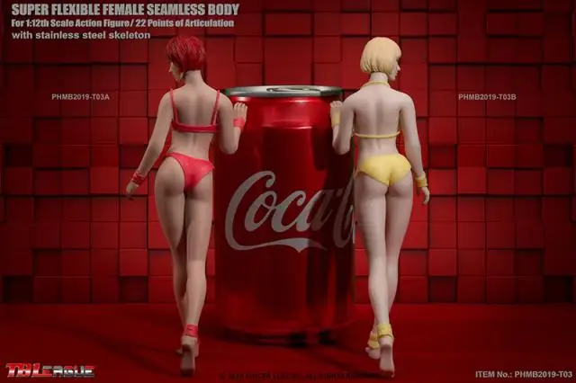 Figura de Ação do Sexo Corpo sem Costura com Cabeça Disponível Tbleague Phicen 12 T03a T03b Feminino Esculpir Pálida Suntan Estatueta Bonecas 1 - 5 Figuras de ação