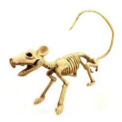 1 шт. жуткий Мышь Украшение: скелет Хэллоуин кошки-мышки кости ужас реквизит для фокусов для Хэллоуина бара домашний декор 12 см x 10 см x 8 см