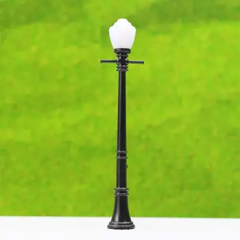 

5 Pieces / Set Mini LED Light Model Train Rail Railway City Series Model Toy Layout DIY Kit Accessories