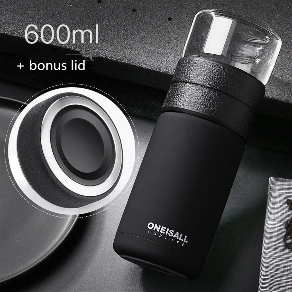 

600ML Insulated Water Bottle Vacuum Flasks Thermoses Sport Scrub Leak Proof Drinking Fashion Drinkware Stainless Vacuum Tea Cup