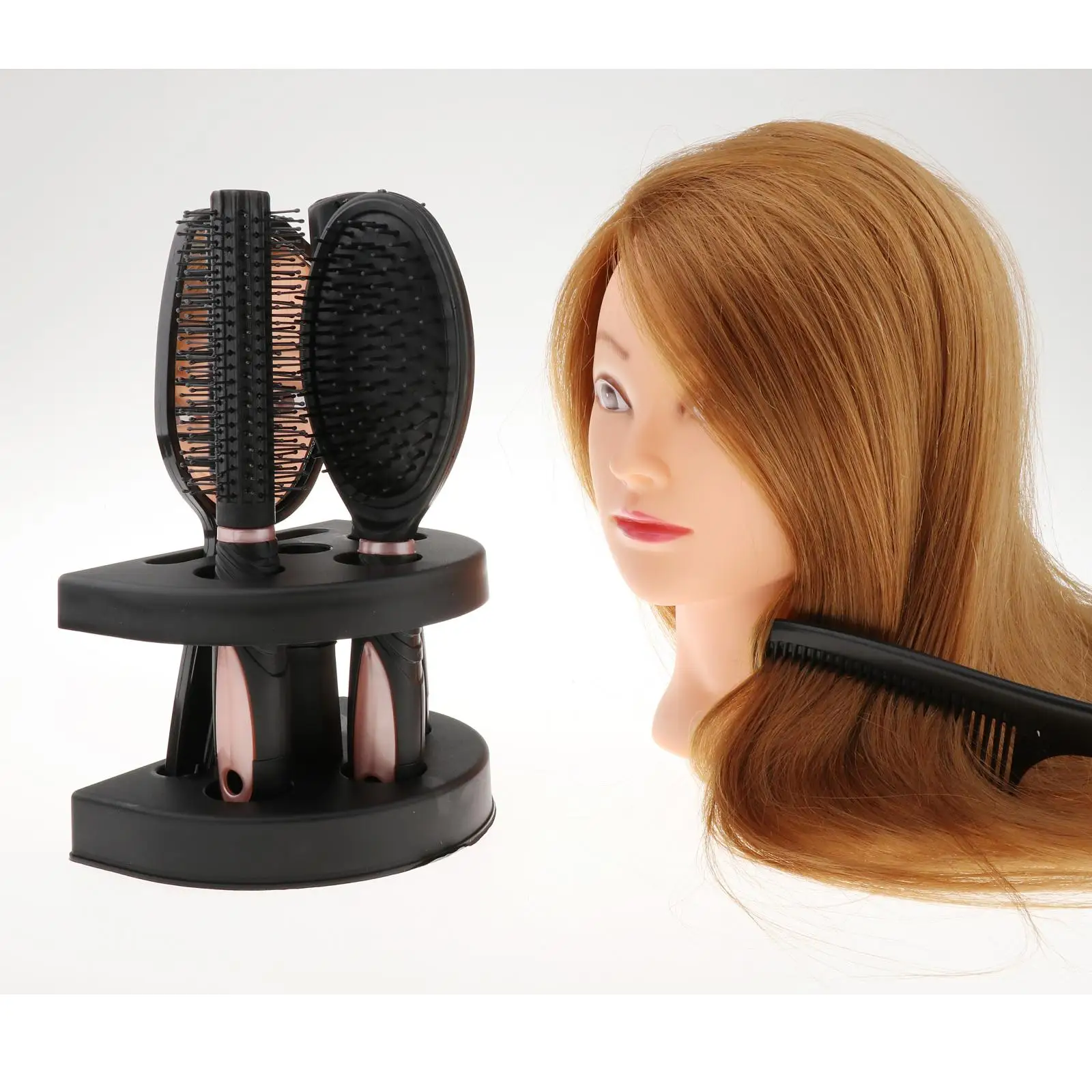 New 5pcs Professional Salon Hairbrush Womens Ladies Makeup Hand Hair Brush Comb Set