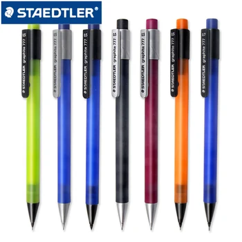 

1Pcs STAEDTLER automatic pencil 0.7 / 0.5mm student writing 777 frosted transparent pen holder movable pencil wearing rubber