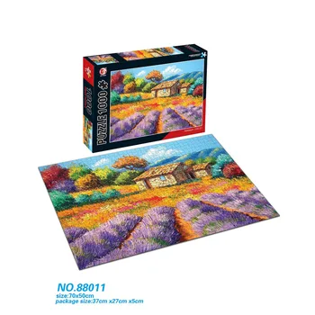 

1000Pcs 70 X 50cm Paper Jigsaw Puzzle Decompression Educational Toys Puzzles Toys For Adults Kids Gifts - Village Scenery