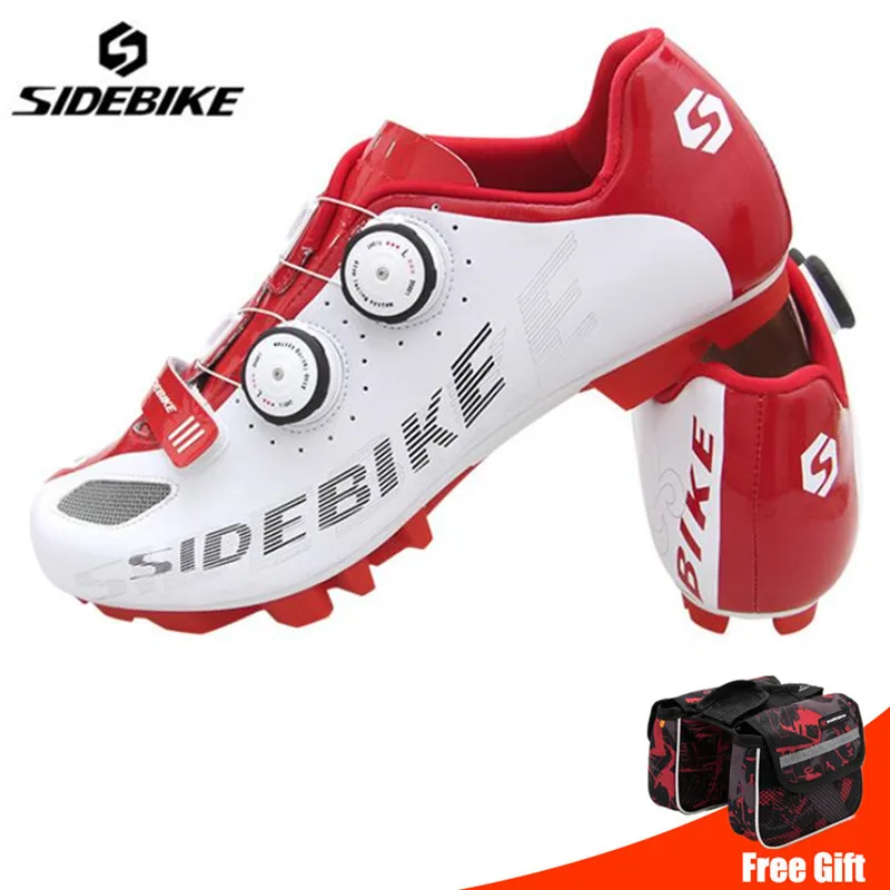 Sidebike велосипедная обувь, набор педалей, замок, sapatilha ciclismo, mtb, мужские кроссовки, для велосипеда, для горного велосипеда, профессиональная самоблокирующаяся обувь - Цвет: white add bag