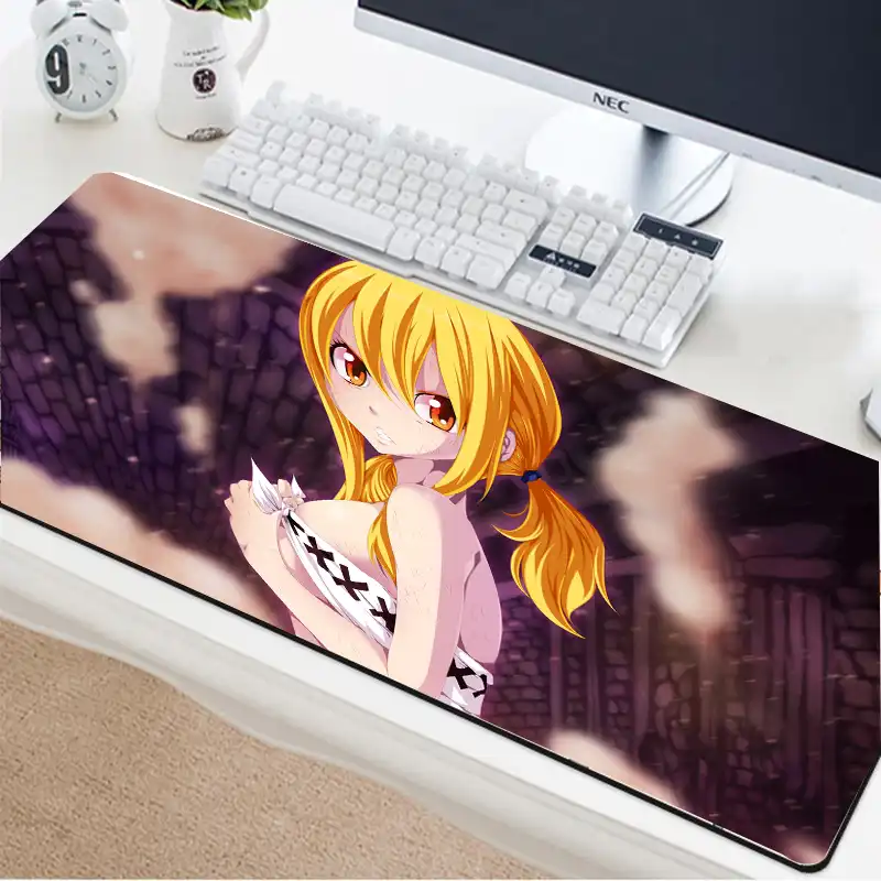 Yuzuoan アニメフェアリーテイルルーシーおっぱい誘惑マウスパッドオタク優先ゲームノートブック受け入れる画像カスタマイズ Mouse Pads Aliexpress